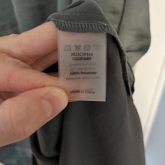 Universal standard grey silver V-neck short sleeve tunic dress small, fits 14-16 - Picture 6 of 7